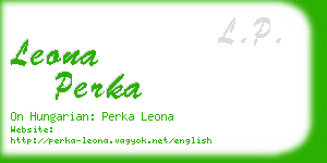 leona perka business card